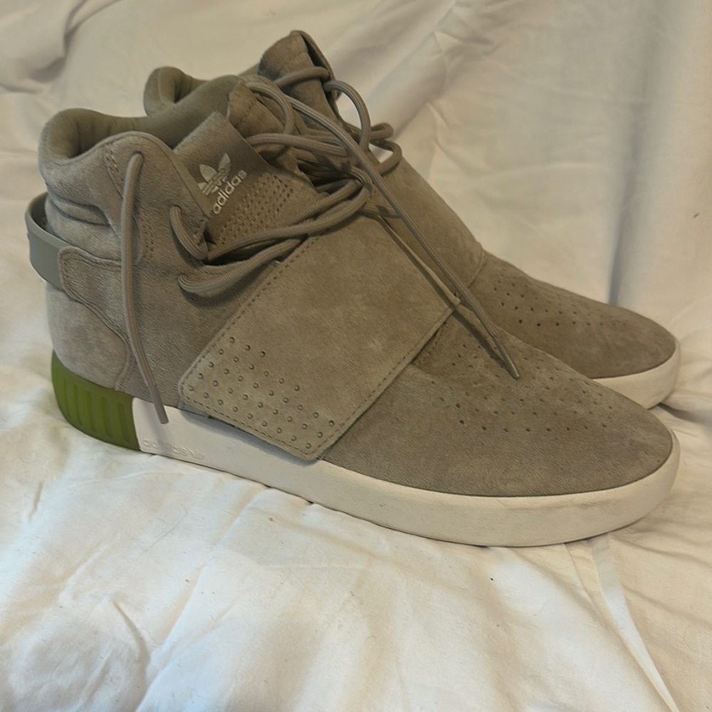 Adidas Men's Tubular Invader Strap High Top Sneakers RARE 9M